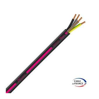 Câble rigide R2V Distingo cuivre 4G1,5 couronne de 25m|Fils et Câbles Druise-FILR2V4G1,5B25NXS