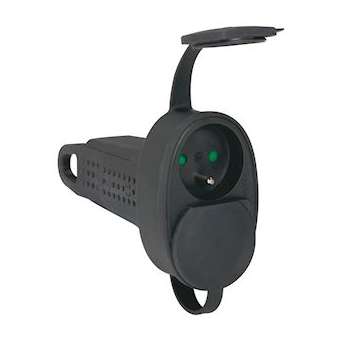 Prolongateur caoutchouc 2x2P+T 16A IP44 IK08 avec anneau de suspension|Legrand-LEG050575