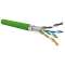Câble CAT6A 4 paires AWG23 F/FTP LSOH-FR B2ca, vert (touret de 500 m)