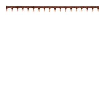 Barre de pontage 1P 63A languette 10mm² marron 18M|Hager-HAGKB163PG
