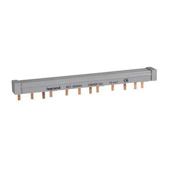 Peigne d'alimentation 4P HX³ traditionnel pour bornes vis - longueur 12 modules|Legrand-LEG404944