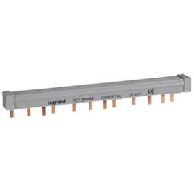 Peigne d'alimentation 4P HX³ traditionnel pour bornes vis - longueur 12 modules|Legrand-LEG404944
