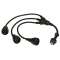 Rallonge multiprise pieuvre 1 fiche 2P+T 16A IP44 IK10 et 3 prolongateurs - 0,8m