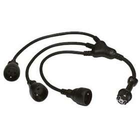 Rallonge multiprise pieuvre 1 fiche 2P+T 16A IP44 IK10 et 3 prolongateurs - 0,8m|Legrand-LEG050577