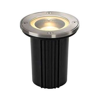 DASAR EXACT 116, QPAR51, GU10 encastré de sol, rond, inox 316, max. 35W, IP67|SLV-DC5228430