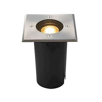 SOLASTO (EARTHLUX), carré, encastré de sol ext., QPAR51, Inox 304, GU10 6W IP67|SLV-DC5227684