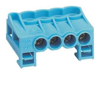 Bornier arrivee neutre a cage 4x25mm2|Hager-HAGKN04N