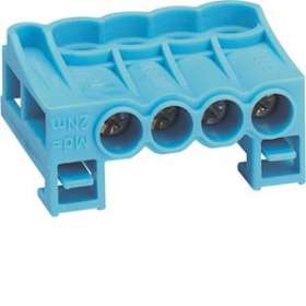 Bornier arrivee neutre a cage 4x25mm2|Hager-HAGKN04N
