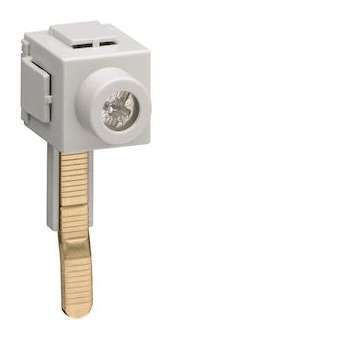 Borne de raccordement rallongée 1P languette 1x35mm²|Hager-HAGKF83C