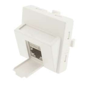 Plastron incliné simple équipé CAT6 blindé sans outil|Gigamedia-GGMPRJC6S45IS