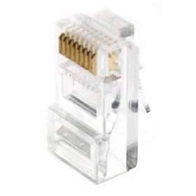 Lot de 10 connecteurs modular 8P8C CAT5e/CAT6 pour câble rigide GIGAMEDIA U/UTP|Gigamedia-GGMMJ8EP8CR