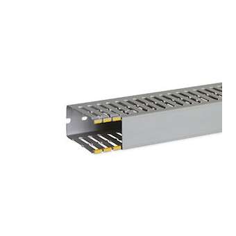 Goulotte de câblage au pas de 12,5 T1-D 40x80 grise|Iboco-IBOB12521