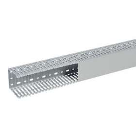 Goulotte Segma 80mmx80mm - Pas de 6mm à 6,5mm - 1 couvercle - Longueur 2m - PVC|Planet wattohm-PLW21168