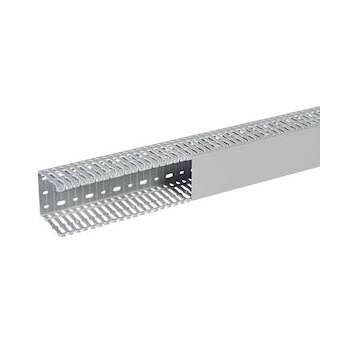 Goulotte Segma 80mmx80mm - Pas de 6mm à 6,5mm - 1 couvercle - Longueur 2m - PVC|Planet wattohm-PLW21168