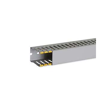 Goulotte de câblage au pas de 12,5 T1-D 40x60 grise|Iboco-IBOB12513