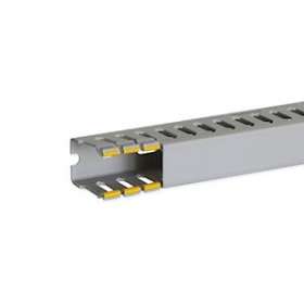 Goulotte de câblage au pas de 12,5 T1-D 25x40 grise|Iboco-IBOB12505