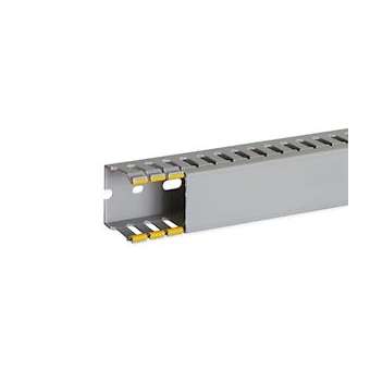 Goulotte de câblage au pas de 12,5 T1-D 40x40 grise|Iboco-IBOB12506