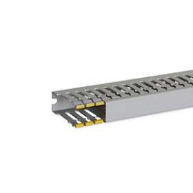 Goulotte de câblage au pas de 12,5 T1-D 25x60 grise|Iboco-IBOB12512