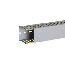 Goulotte de câblage au pas de 12,5 T1-D 60x60 grise|Iboco-IBOB12514