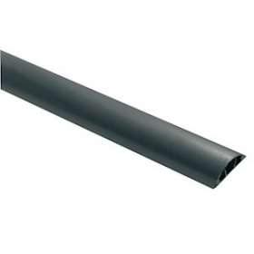 Passage de plancher 75x18mm-Fond+couvercle-3 compartiments-Longueur 2m-Gris 7016|Planet wattohm-PLW12024