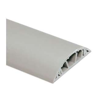 Passage de plancher 75x18mm-Fond+couvercle-3 compartiments-Longueur 2m-Aluminium|Planet wattohm-PLW12036
