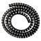 MANGE-CABLE : gaine diamètre 20 mm - Coloris NOIR - Le rouleau de 30 mètres