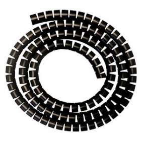 MANGE-CABLE: gaine diamètre 20 mm - Coloris NOIR - Le rouleau de 30 mètres|Cable equipements-CQSMC20N30M