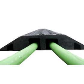 PONT VEHICULES 37-2: passage de cable Vehicules - 98cm - 2 canaux D37mm - Noir|Cable equipements-CQSPV037B98