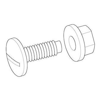 ISIPLAST boulon POLYAM. M8X20|Legrand Cable Management-CAF637953