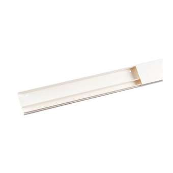 Moulure Keva 50mmx20mm - Fond+couvercle-2 compartiments-Longueur 2m-Blanc Artic|Planet wattohm-PLW11580