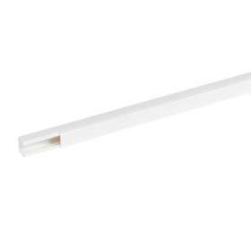 Goulotte distribution Viadis 25x25mm-Fond+couvercle-1 compart-Longueur 2m-Blanc|Planet wattohm-PLW16260