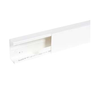 Goulotte distribution Viadis 120x60mm-Fond+couvercle-1 compart-Longueur 2m-Blanc|Planet wattohm-PLW16500