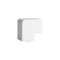 Angle plat pour TA-E 40x40 blanc