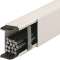 Goulotte lifea PVC h90mmxp60mm+2 éclisses+4 agrafesM7248 RAL 9016 Pure