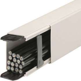 Goulotte lifea PVC h90mmxp60mm+2 éclisses+4 agrafesM7248 RAL 9016 Pure|Hager-HAGLFF6009009016