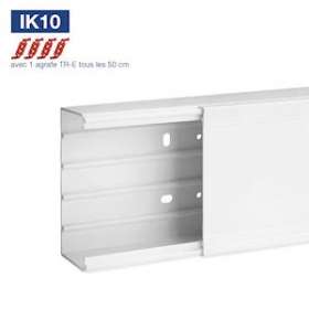 Goulotte de distribution cloisonnable TA-G 120x60 1 compartiment blanche|Iboco-IBOB01787