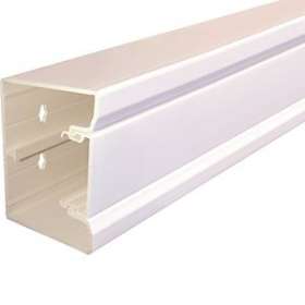 Goulotte appareillable queraz enclipsage direct h 85mm x p 56mm L200mm PVC Pure|Hager-HAGGBD5008509016