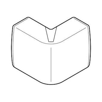 Angle extérieur Variasouple +ou-7DEG pour moulure Keva 22mmx12mm -PVC Blanc Arti|Planet wattohm-PLW11503