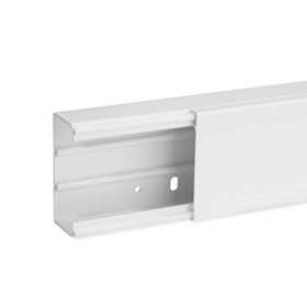 Goulotte de distribution cloisonnable TA-G 80x40 1 compartiment blanche|Iboco-IBOB01781