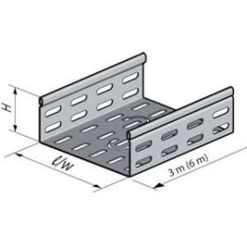 Dalle perforée PSN à bords soyés, hauteur 51, largeur 195, épaisseur 1.00, SZ|Niedax France-NDX001056