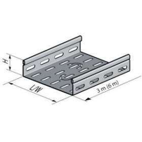 Dalle perforée PS à bords soyés, hauteur 27, largeur 50, épaisseur 0.75, SZ|Niedax France-NDX001001