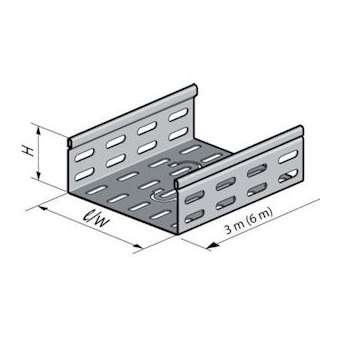 Dalle perforée PSN à bords soyés, hauteur 51, largeur 147, épaisseur 1.00, SZ|Niedax France-NDX001054