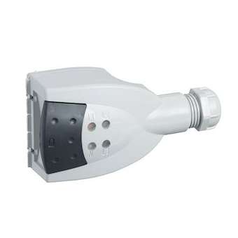 Canalis KB - connecteur dérivat. - 10A - sélection de ph L+N+PE|Schneider Electric-SCHKBC10DCB20