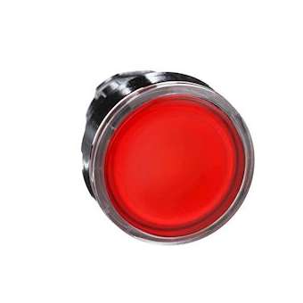 Harmony XB4 - tête bouton poussoir lumineux DEL - D22 - rouge|Schneider Electric-SCHZB4BW343