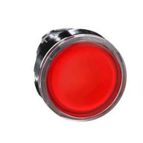Harmony XB4 - tête bouton poussoir lumineux DEL - D22 - rouge|Schneider Electric-SCHZB4BW343
