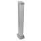 Colonnette 2 compartiments LOGIX 0,68m Aluminium