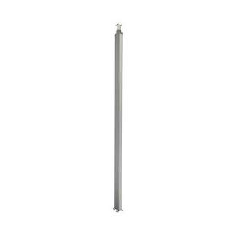 Colonne 2 cps logix 3,92m aluminium avec couvercles pvc blanc|Planet wattohm-PLWPW32323