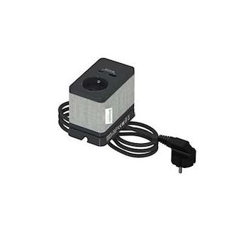 Unica System+ - clip bureau S design - 3 PC + USB A+C 3,1A - 2m - anthra/tissu|Schneider Electric-SCHINS44053
