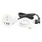 Disq80 Incara 2P+T + USB A+C + sortie de câble + cordon fiche 2P+T - blanc