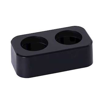 Finition Electr'On Incara 2 postes - noir|Legrand-LEG654937